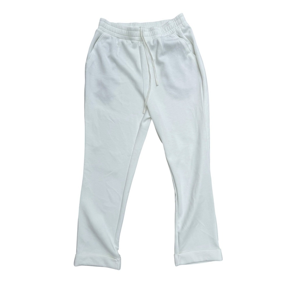 ACEGOLFS Women White UPF 50+ Golf Travel Pants Drawstring Medium NWT Active